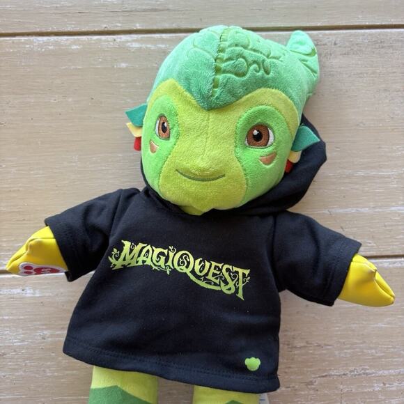 Build A Bear Magiquest Foli Green Plush Great Wolf Lodge Stuffed Animal Toy - Picture 2 of 11